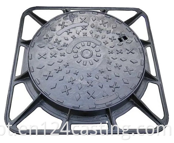 Square Frame Ductile Manhole Cover D400 Jpg